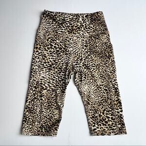 Dreamsicle Light Brown Leopard Bike Shorts Sz S